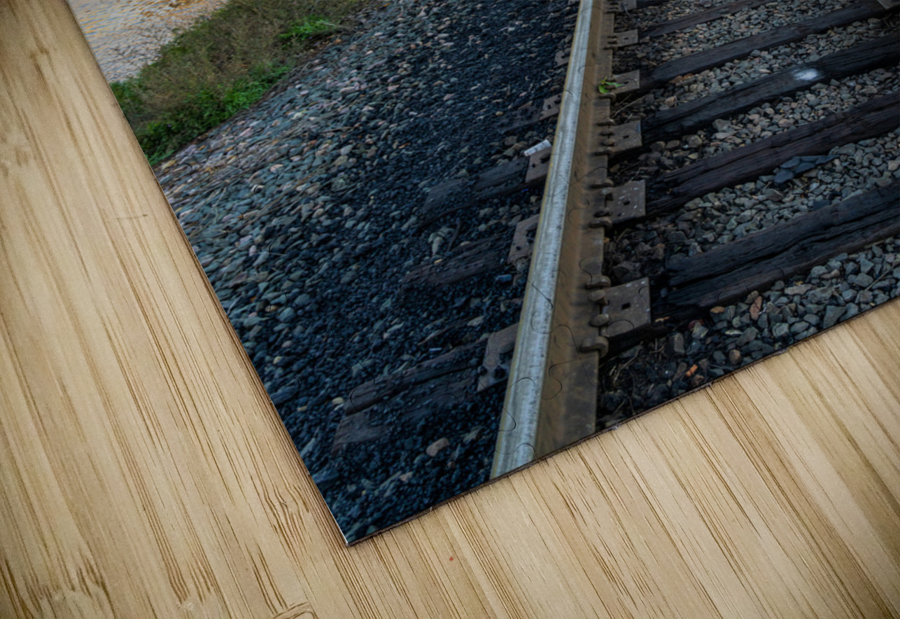 Railroad bridge over Mississippi river at sunrise in St Paul Steve Heap Puzzle