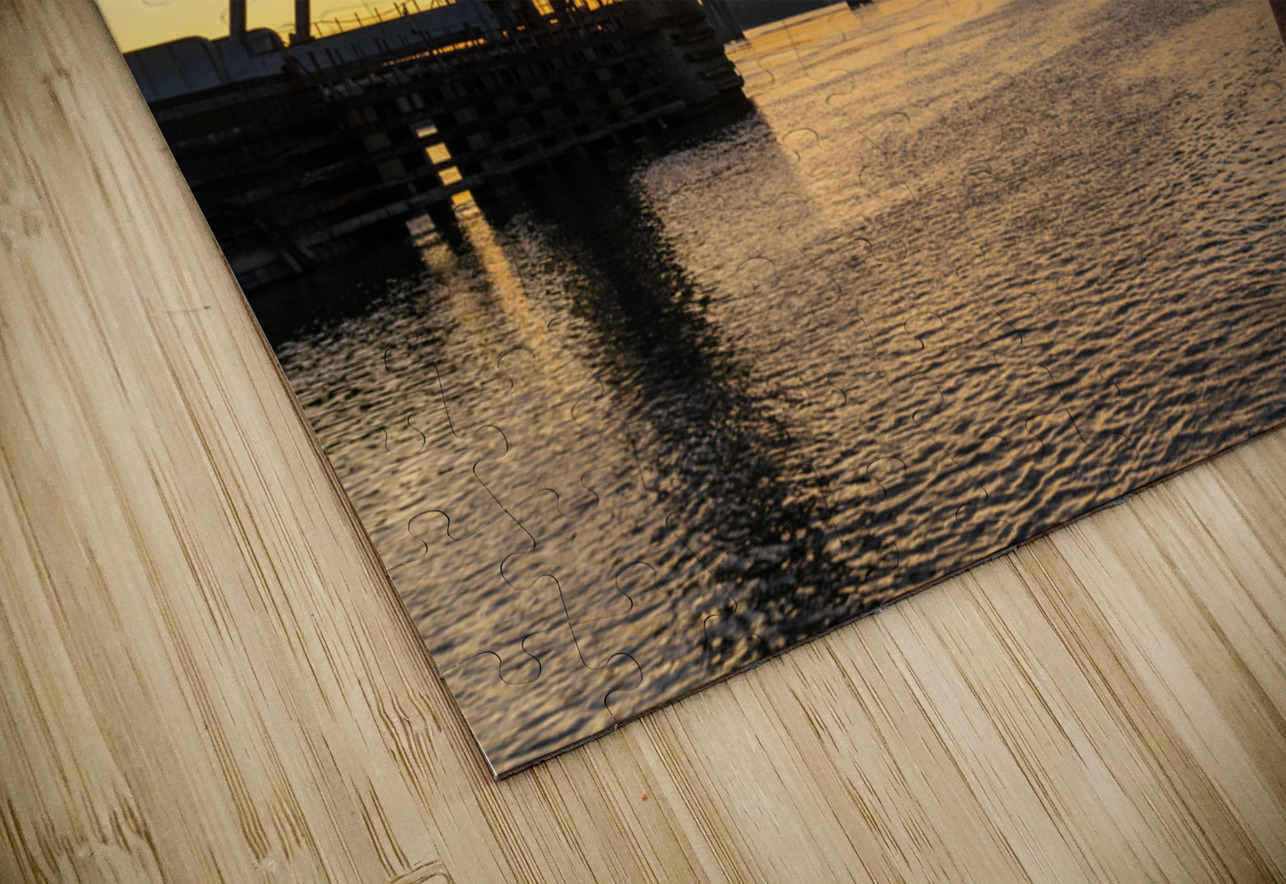 River cruise boat sails under Wabash Railroad bridge Steve Heap Puzzle