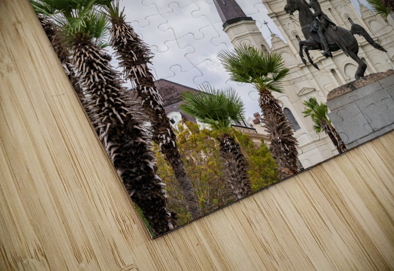 Facade of Cathedral Basilica of Saint Louis in New Orleans LA Steve Heap Puzzle