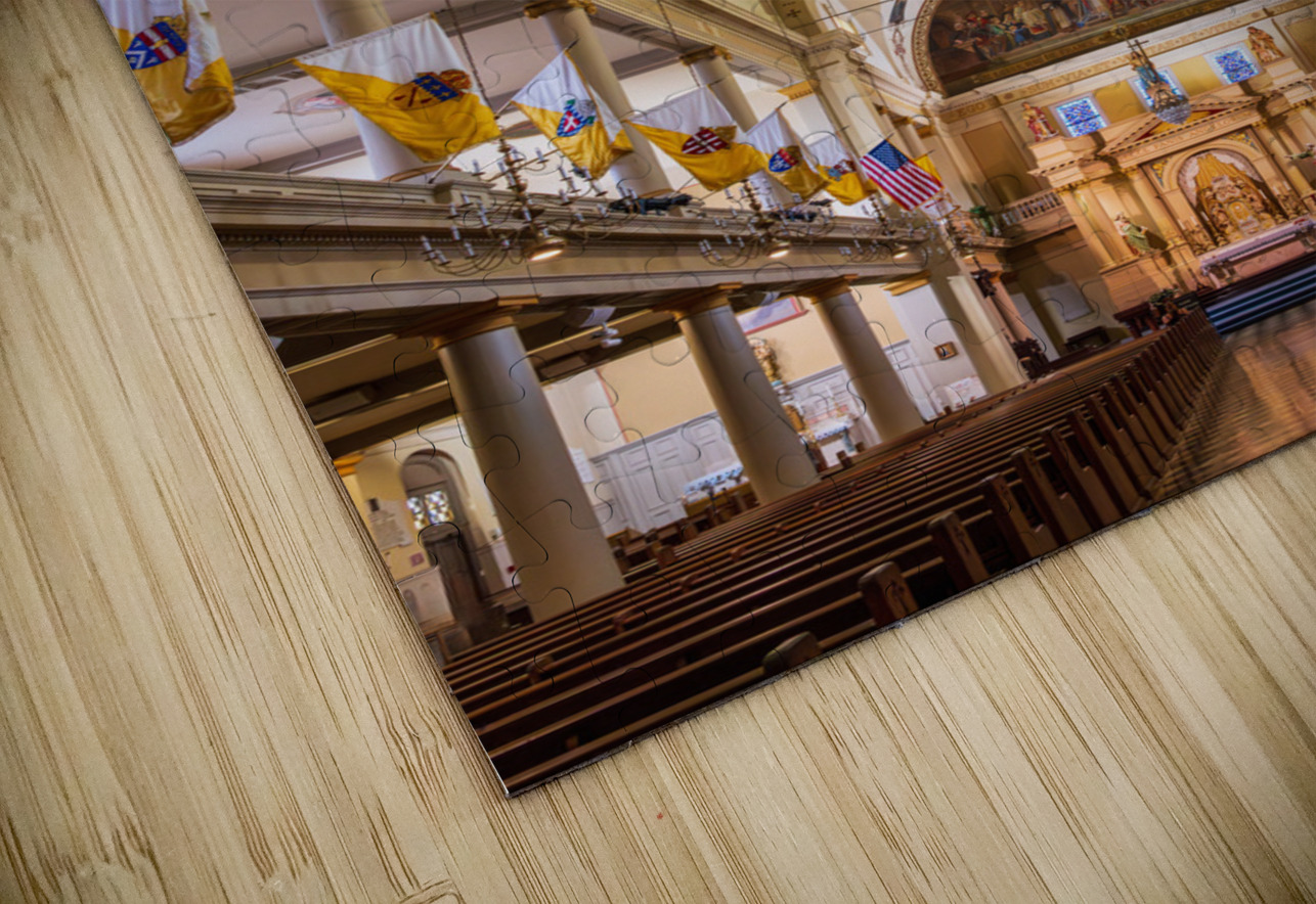 Interior of Cathedral Basilica of Saint Louis in New Orleans LA Steve Heap Puzzle