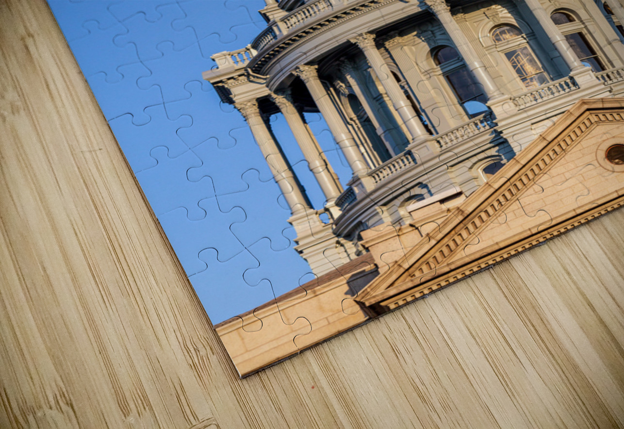 Gold covered dome of State Capitol Denver Steve Heap Puzzle
