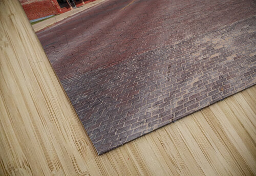 Street mural in once bustling railroad town of Bartlett in Texas Steve Heap puzzle