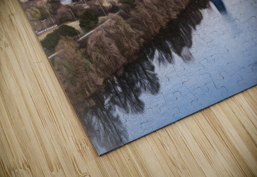 Cityscape of downtown Austin from  Zilker park 2025 in pastel Steve Heap puzzle