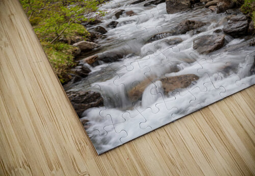 Waterfall in Tunhudalur valley near Isafjordur Iceland with lupi Steve Heap puzzle