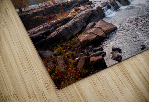 Sun rising over Valley Falls on a misty autumn day Steve Heap puzzle