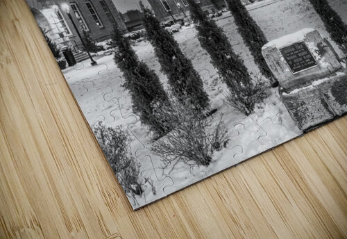 Black and White Woodburn Hall at West Virginia University Steve Heap puzzle