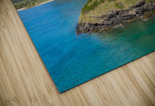 Aerial view of chinamans hat by Kualoa  regional park Steve Heap puzzle