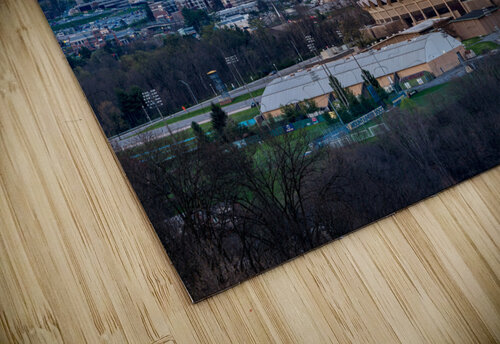 Super pink moon rises above the WVU coliseum on Evansdale campus Steve Heap puzzle
