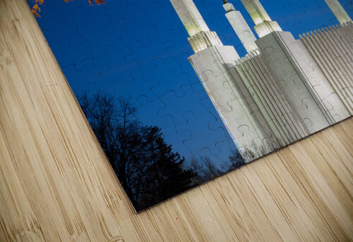 Mormon temple in Washington DC with xmas lights Steve Heap puzzle