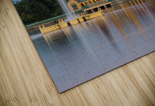 City Park in Denver with boathouse Ferril Lake Steve Heap puzzle