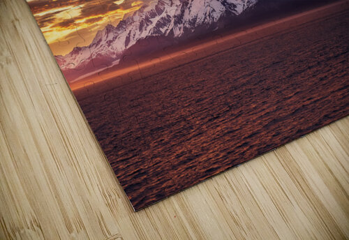 Sunset by Mt Fairweather and the Glacier Bay National Park in Al Steve Heap puzzle