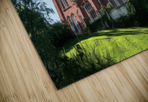 Pencil sketch of Woodburn Hall at WVU in Morgantown Steve Heap puzzle