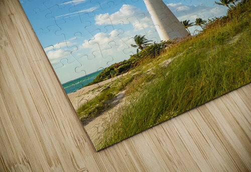 Beach scene at Cape Florida lighthouse in Bill Baggs Steve Heap puzzle
