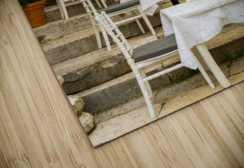 Small empty taverna in Old Town Corfu Steve Heap puzzle