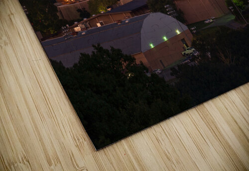 Illuminted Coliseum at WVU at dusk Steve Heap puzzle