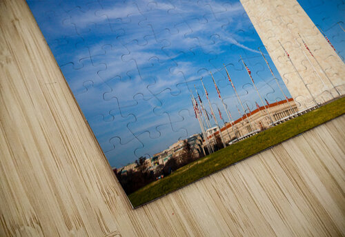 Wide angle view of Washington Monument Steve Heap puzzle