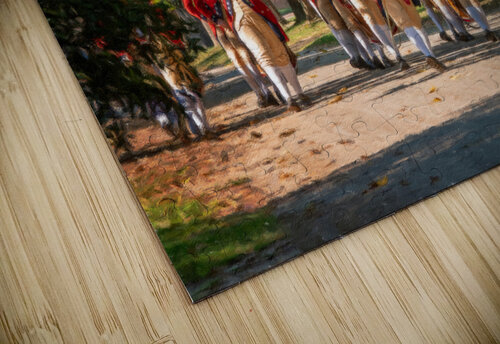 British Redcoats in marching band Steve Heap puzzle