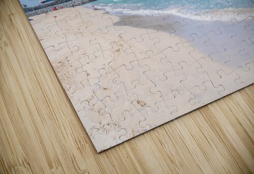 Iconic Burj al Arab behind newly constructed Marsa al Arab hotel Steve Heap puzzle