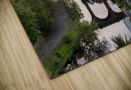 Old stone railway viaduct over River Nidd in Knaresborough Steve Heap puzzle