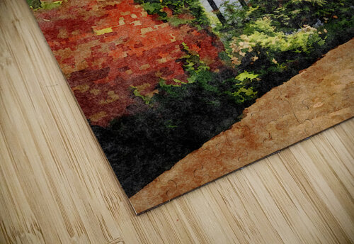 Water color of tudor home in Ellesmere Shropshire Steve Heap puzzle