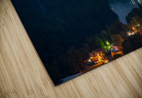 Lights twinkling in Morgantown at night Steve Heap puzzle