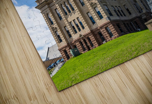 Facade and clock tower of Winneshiek County Courthouse Decorah Steve Heap puzzle