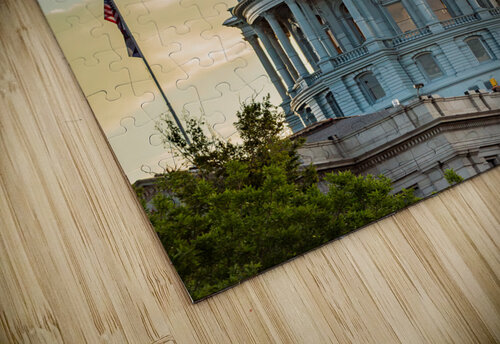 Gold covered dome of State Capitol Denver Steve Heap puzzle