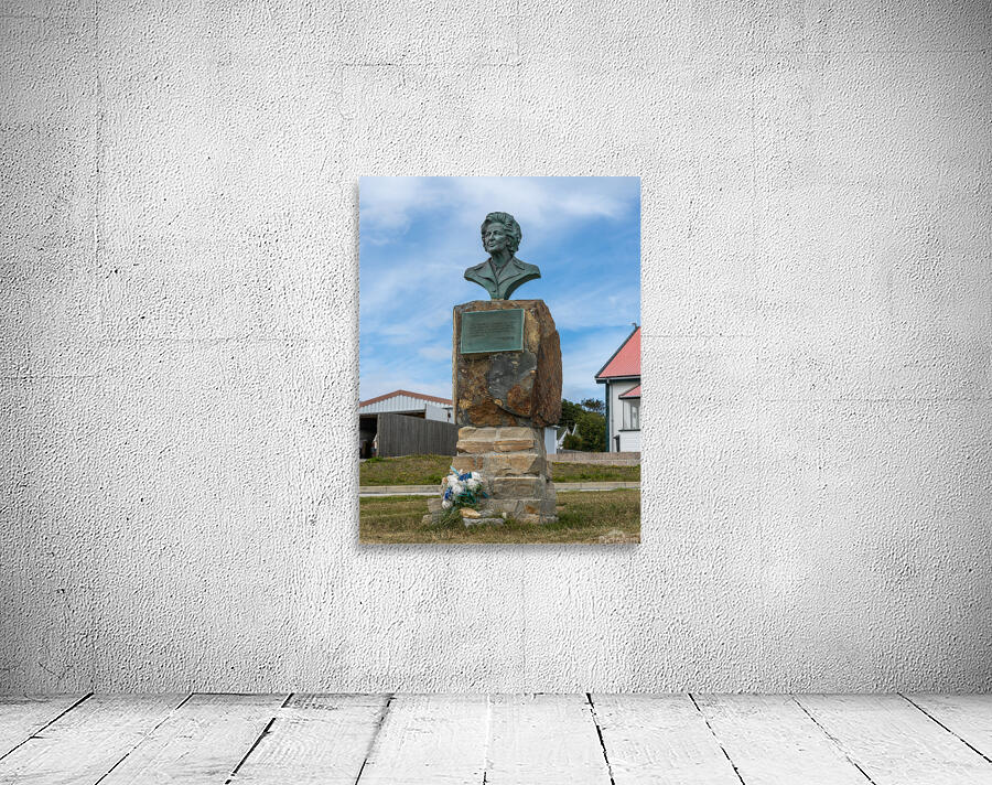 Memorial to Margaret Thatcher in Stanley in the Falkland Islands Wall Preview