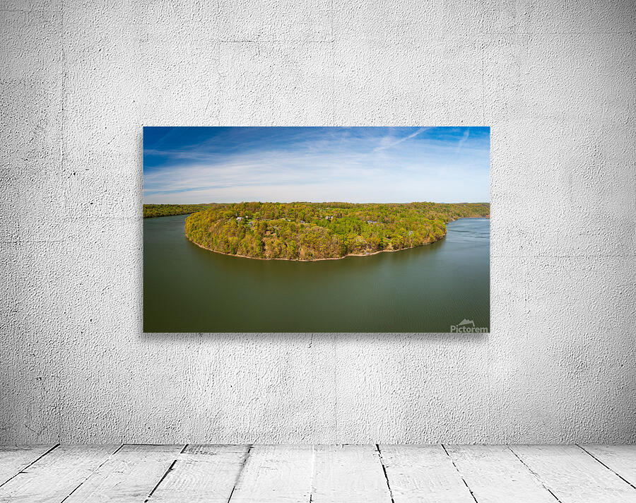 Aerial view of Cheat Lake and the Woodlands near Morgantown Wall Preview