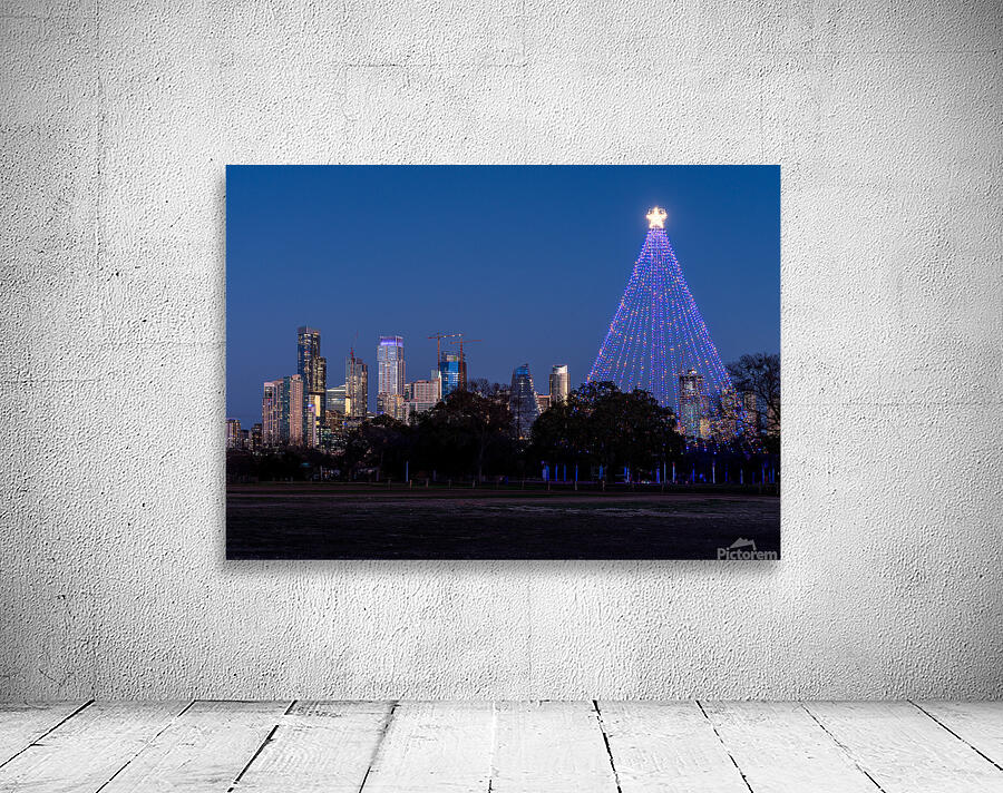 Cityscape of downtown Austin from the west in Zilker park 2025 Wall Preview