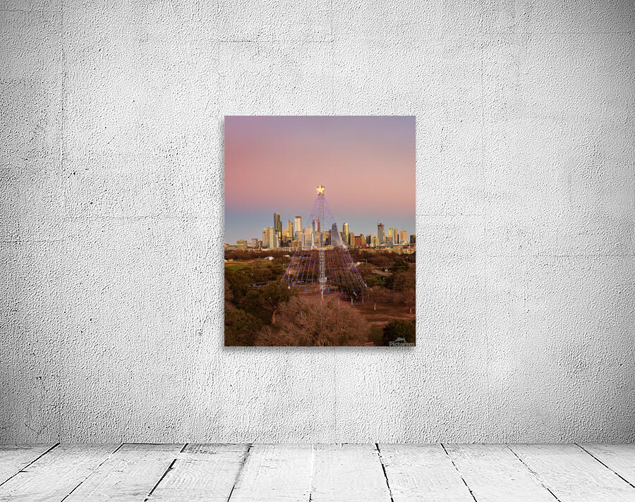 Cityscape of downtown Austin from the west in Zilker park 2025 Wall Preview