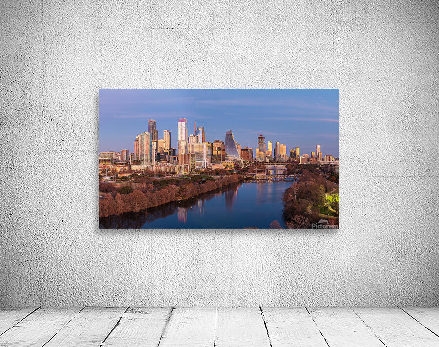 Cityscape of downtown Austin from the west in Zilker park 2025 Wall Preview