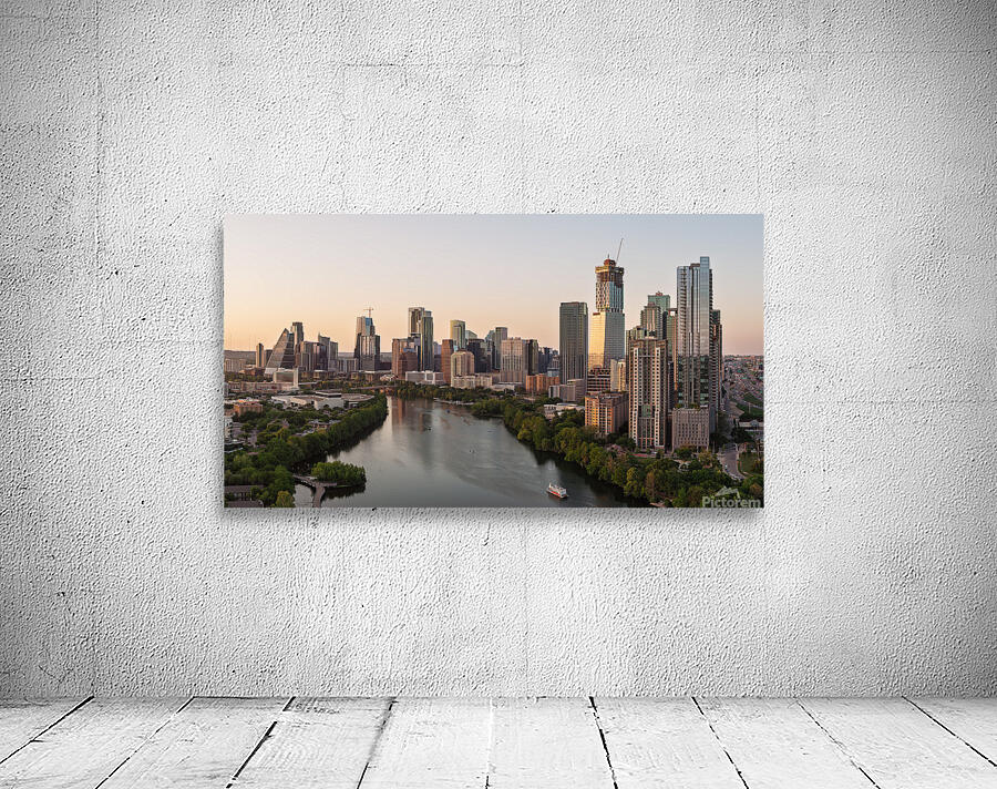 Early Sunset view of downtown Austin Skyline in 2025 Wall Preview