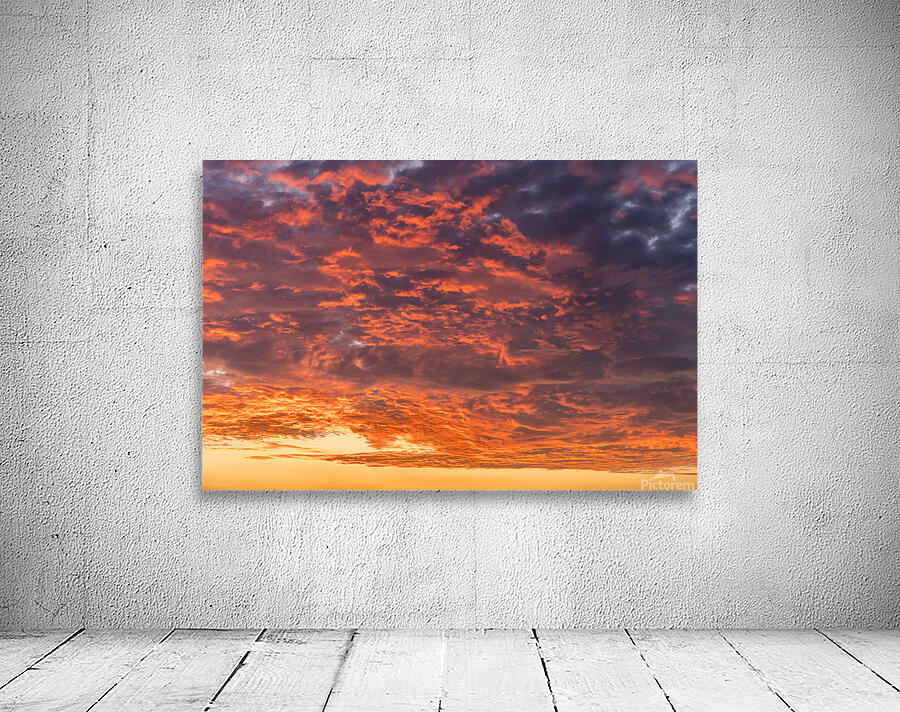 Dramatic sunset seen in the sky above Georgetown Texas community Wall Preview