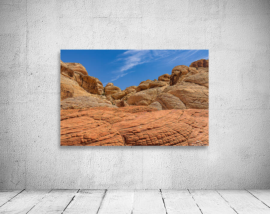 Sandstone formations on the Calico Tanks trail in Red Rock Canyo Wall Preview