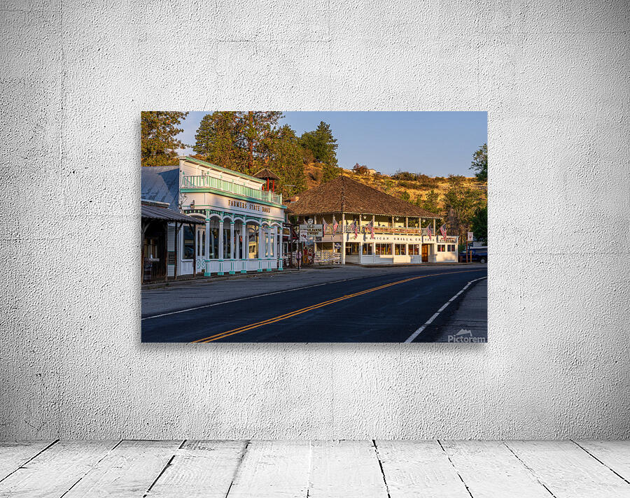 Farmers State Bank on the main street of the historic town of Wi Wall Preview