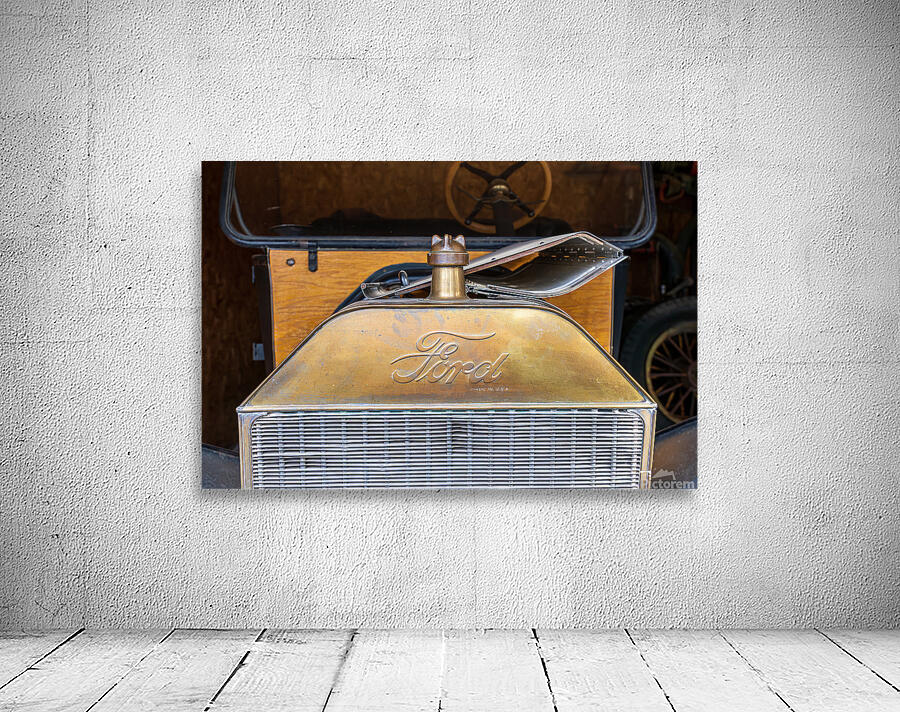 Radiator and front of historic Ford Model T car or truck Wall Preview