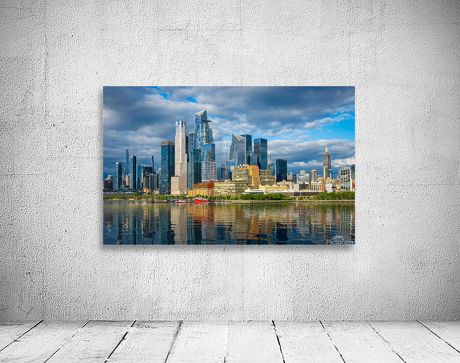 Tall office and apartment buidlings of Hudson Yards along the wa Wall Preview