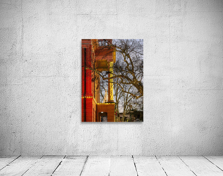 Sunset behind the Courthouse in Georgetown Texas Wall Preview