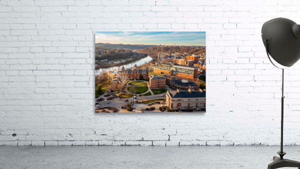 Aerial panorama of the Woodburn Circle at WVU Wall Preview