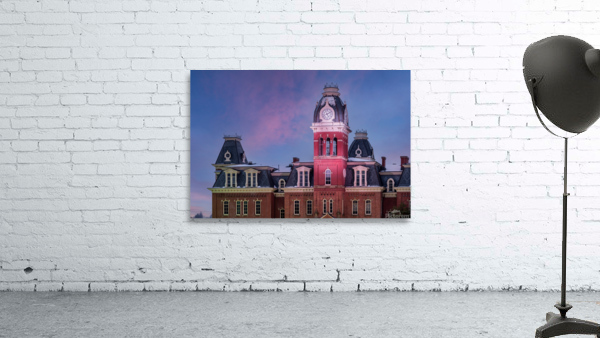 Clock Tower of Woodburn Hall at West Virginia University Wall Preview