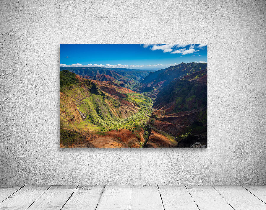 View down Waimea Canyon on Kauai Wall Preview