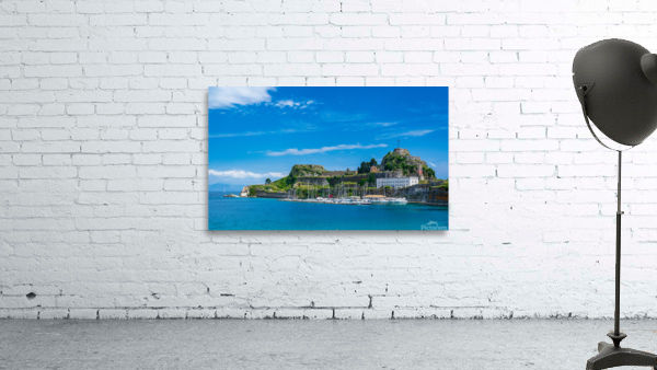 Old Fortress of Corfu on promontory by old town Wall Preview