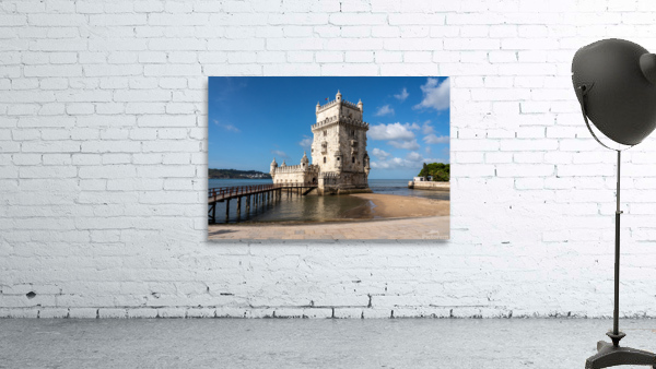 Panorama of the Tower of Belem near Lisbon Wall Preview