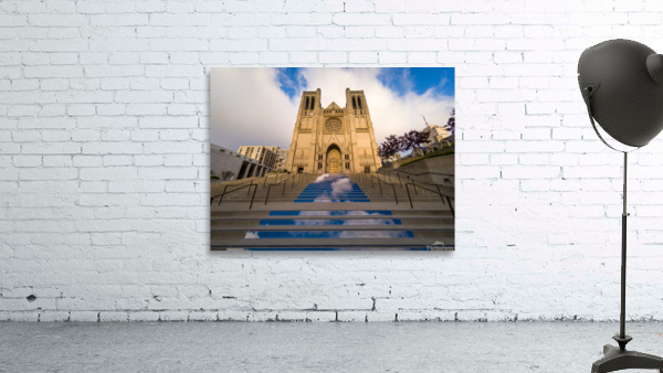 Entrance steps up to Grace Catholic Cathedral Wall Preview