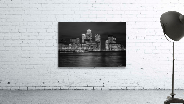 Skyline of Canary Wharf in London Wall Preview