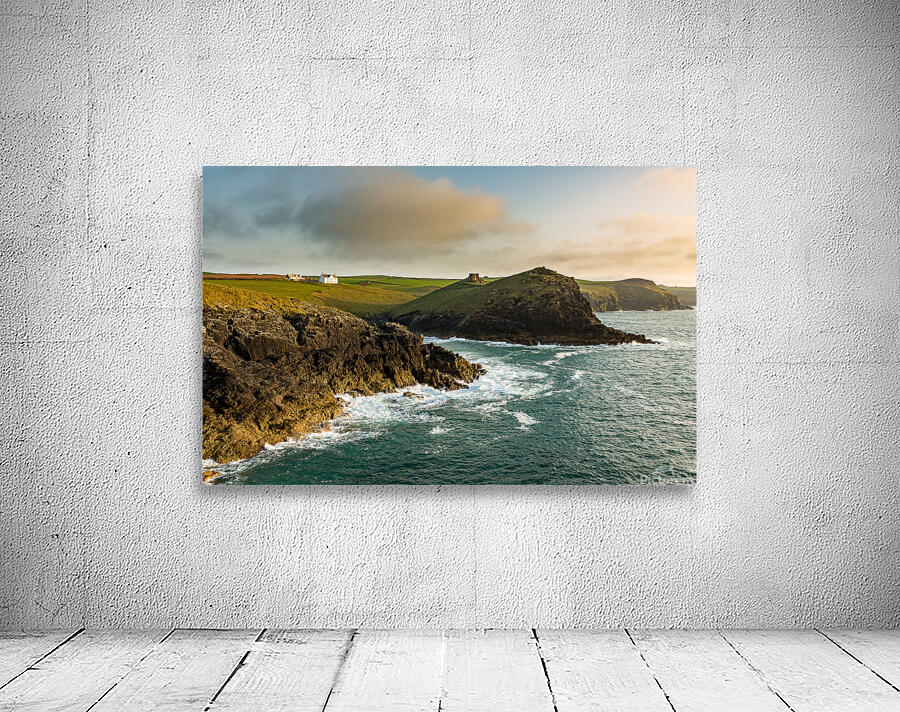Coastline in late evening sun at Port Quin Wall Preview