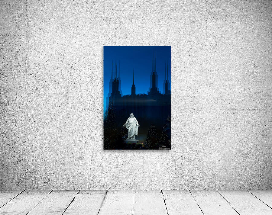 Mormon temple in Washington DC in late winter Wall Preview