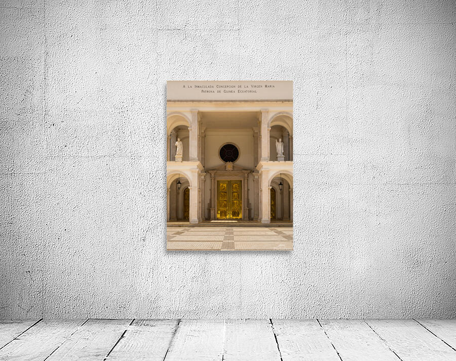 Door of Basilica of Mongomo in Equatorial Guinea Wall Preview