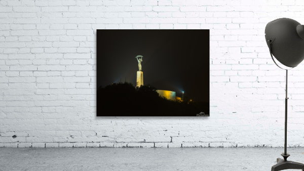 Freedom Statue at night in Budapest Wall Preview